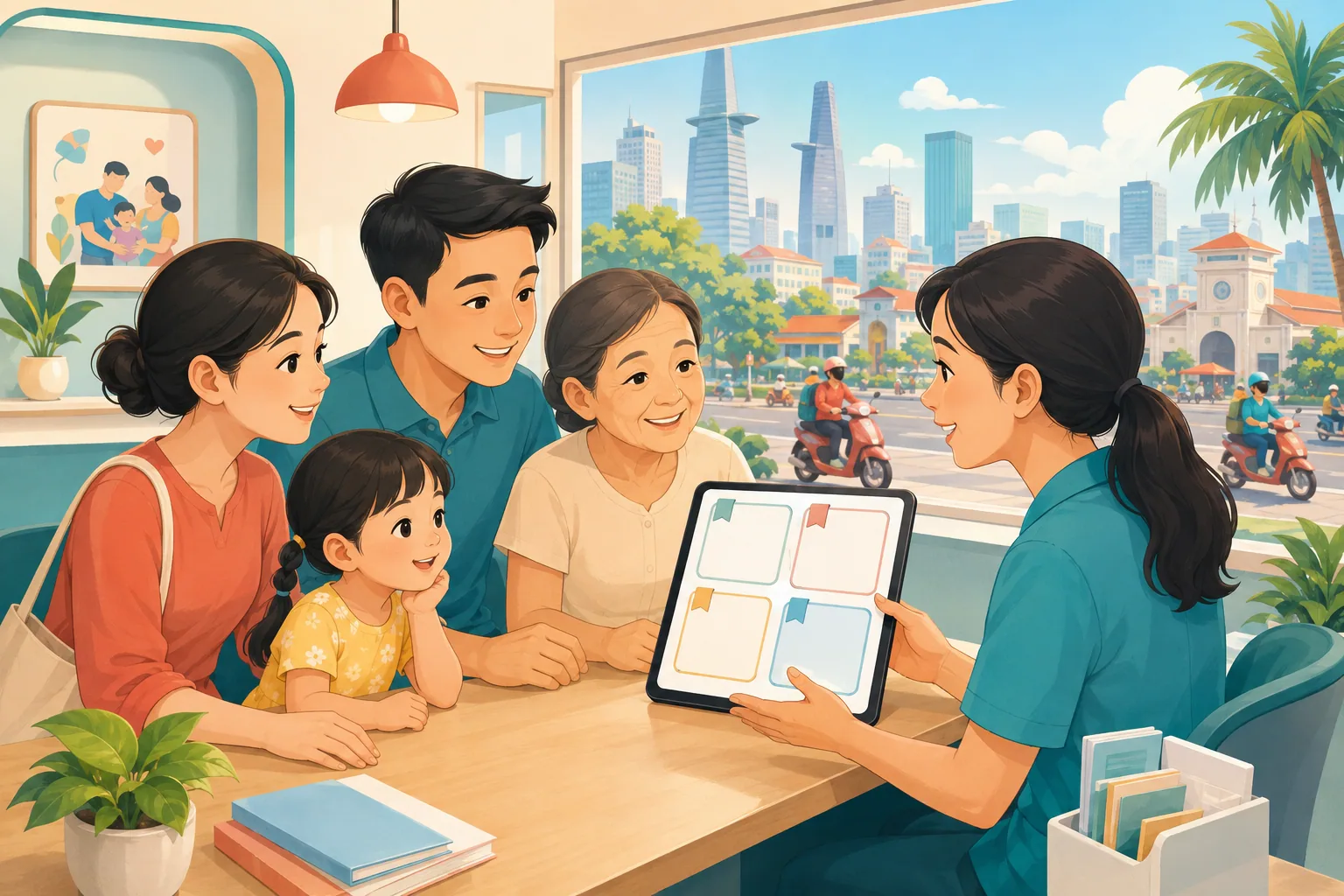 Gia đình Việt Nam tìm ưu đãi tiêm vắc xin tại Thành phố Hồ Chí Minh