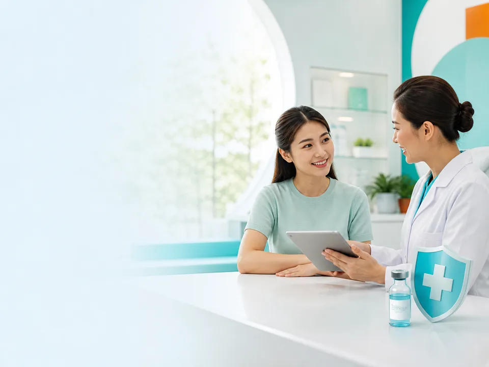 Minh họa tư vấn tiêm vắc xin cúm